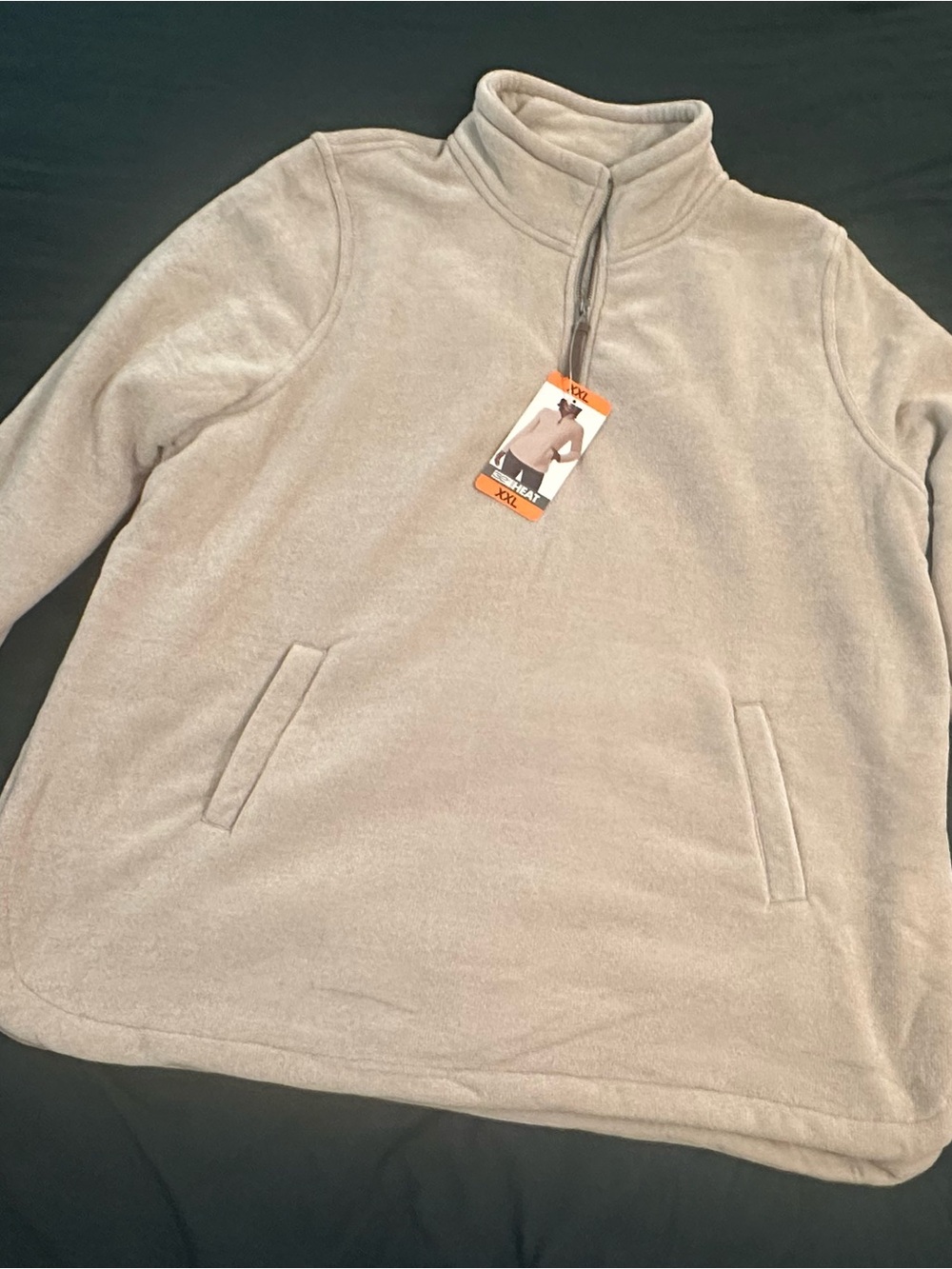 Women’s Half-Zip Fleece Pullover - Light Beige